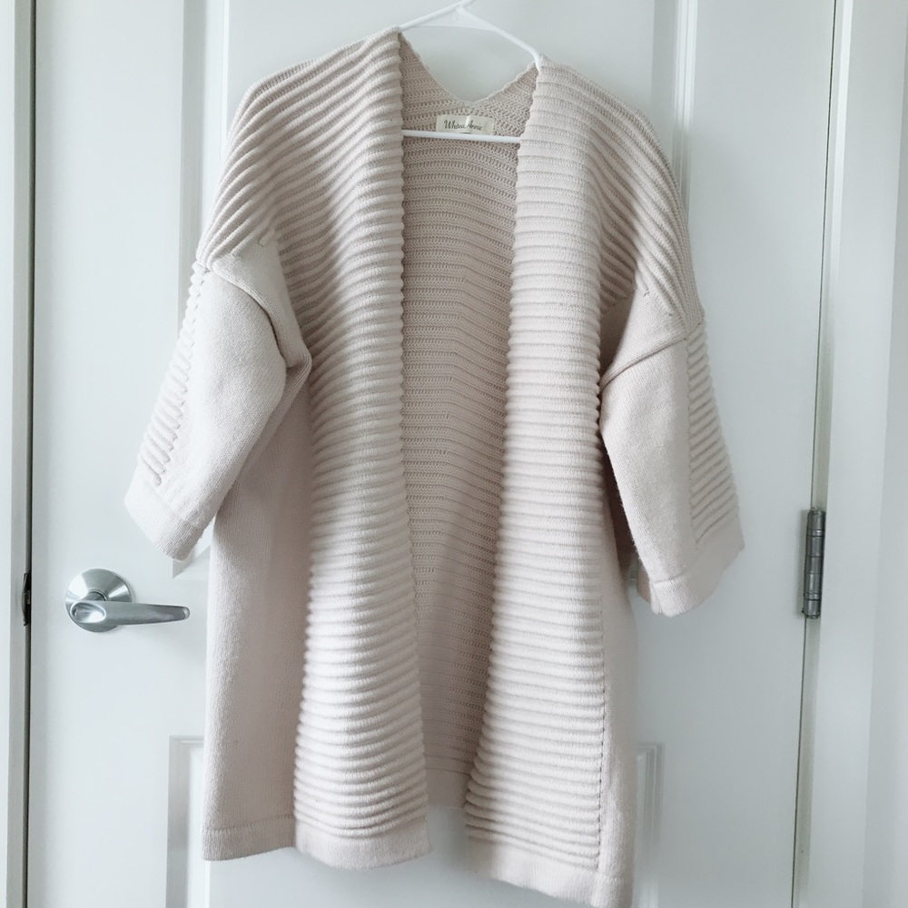 cream white cardigans